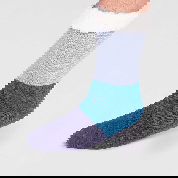 Thought Foam Blue Orion Organic Cotton Cabin Socks Size 7-11
