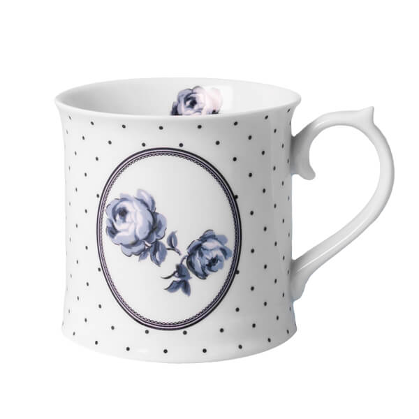 Katie Alice Vintage Indigo White Spot Tankard Mug