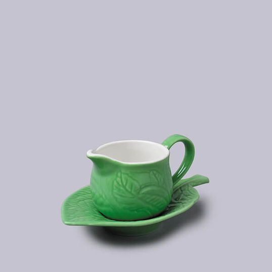 W.M.Bartleet & Sons Mint Sauce Boat with Saucer Green 177ml