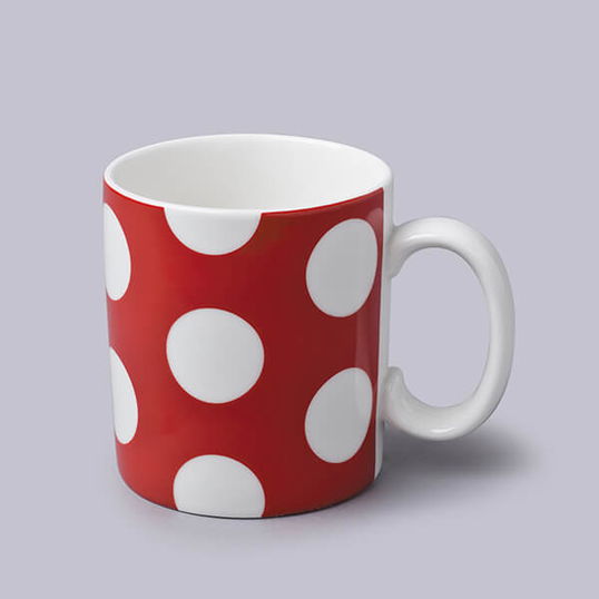 W.M.Bartleet & Sons 1 Pint Mug Spotty Red