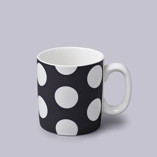 W.M.Bartleet & Sons Original Mug Spotty Black