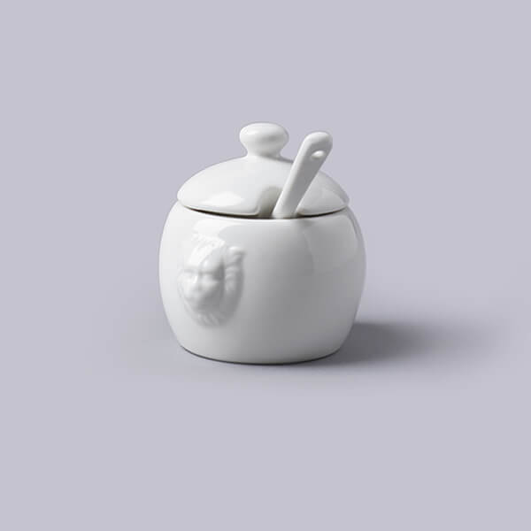 W.M.Bartleet & Sons Mustard Pot White