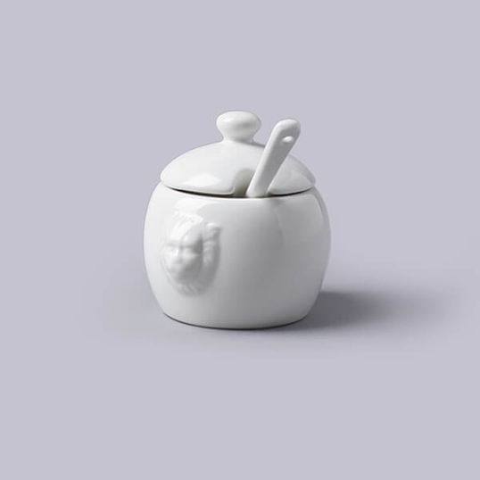 W.M.Bartleet & Sons Mustard Pot White