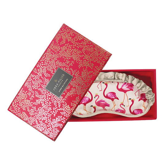 Sara Miller Flamingo Silk Eye Mask