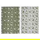 Ulster Weavers Forest Friends Sage Green & Terracotta Pack of Two Cotton Tea Towels