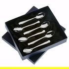 Arthur Price of England Bead Sovereign Silver Plate Set of 6 Coffee Spoons