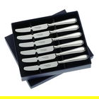 Arthur Price of England Sovereign Silver Set Of Six Tea Knives Bead