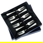 Arthur Price of England Chester Sovereign Silver Plate Set of 6 Pastry Forks