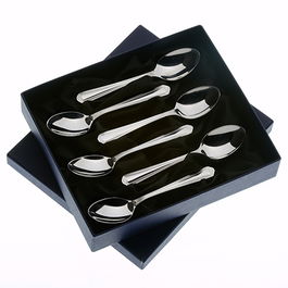 Arthur Price of England Chester Sovereign Stainless Steel Set of 6 Teaspoons
