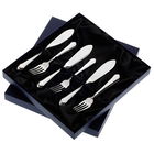 Arthur Price of England Dubarry Sovereign Silver Plate Set of 8 Pairs Of Fish Eaters