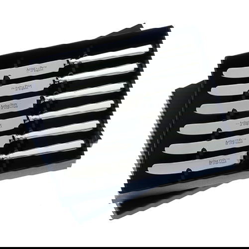 Arthur Price of England Sovereign Stainless Steel Set Of Six Tea Knives Grecian