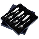 Arthur Price of England Harley Sovereign Silver Plate Set of 6 Pairs Of Fish Eaters