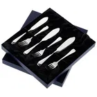 Arthur Price Rattail Sovereign Silver Plate Set of 6 Pairs Of Fish Eaters