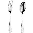 Arthur Price Classic Rattail Serving Spoon & Fork Set