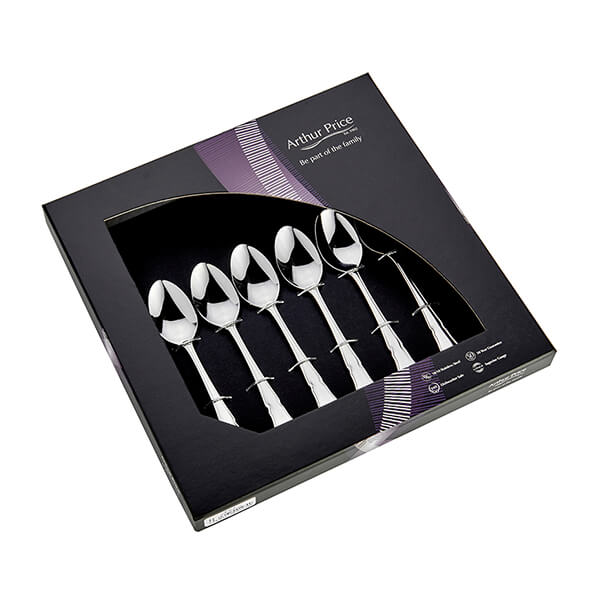 Arthur Price Classic Dubarry Set of 6 Teaspoons