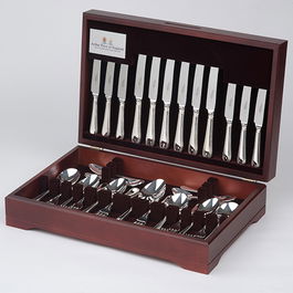 Arthur Price of England Bead Sovereign Silver Plate 44 Piece Canteen FREE Six Tea Spoons