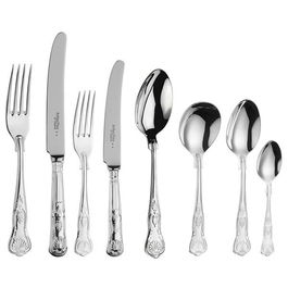 Arthur Price of England Sovereign Silver Plate Kings 44 Piece Cutlery Box Set