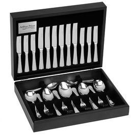 Arthur Price Classic Bead 124 Piece Canteen Set FREE Extra 12 Tea Spoons