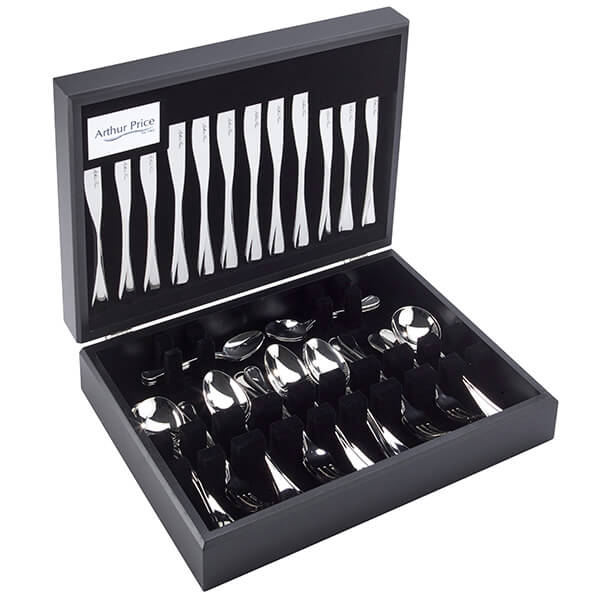 Arthur Price Signature Cascade 58 Piece 8 Person Canteen Set FREE Extra 8 Tea Spoons