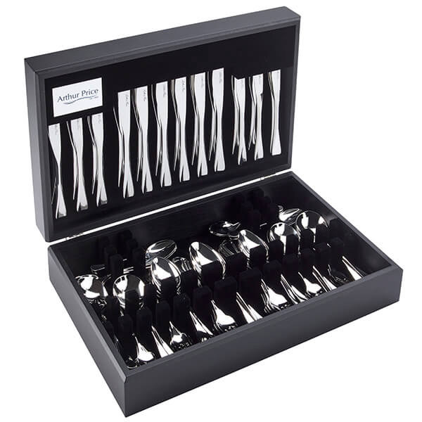 Arthur Price Signature Cascade 124 Piece 12 Person Canteen Set FREE Extra 12 Tea Spoons