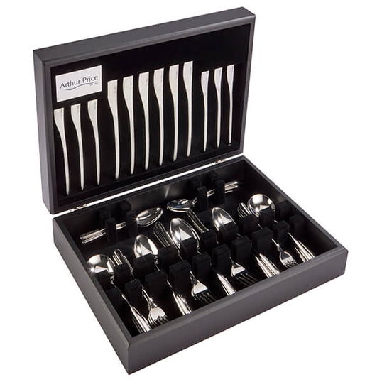 Arthur Price Signature Echo 44 Piece 6 Person Canteen Set plus FREE Set of 6 Tea Spoons