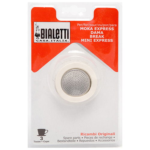 Bialetti 3 and 4 Cup Washer / Filter Set