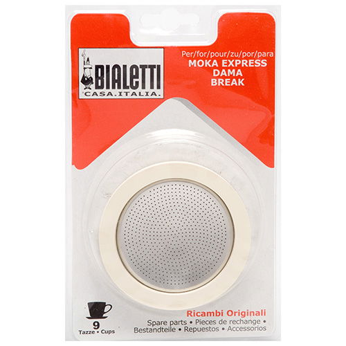 Bialetti 9 Cup Washer / Filter Set