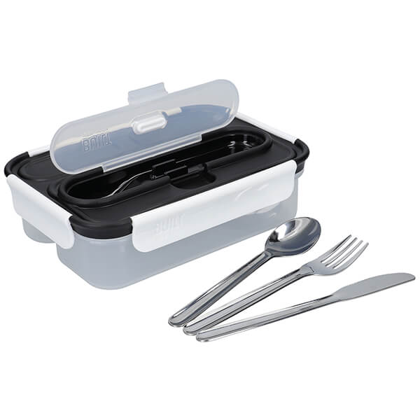 Built Professional 1 Litre Lunch Box with Cutlery