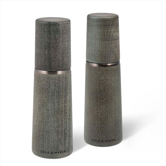 Cole & Mason Precision+ Marlow Beech Grey 185mm Salt & Pepper Mill Gift Set