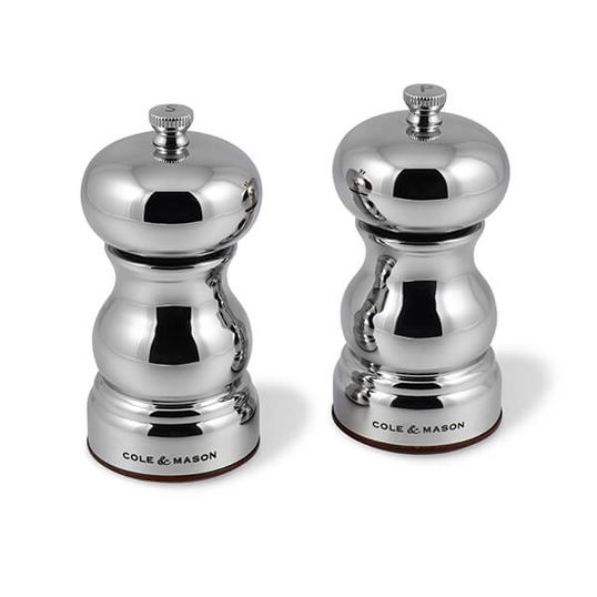 Cole & Mason Precision+ Knightsbridge Centenary Stainless Steel Salt & Pepper Mill Gift Set