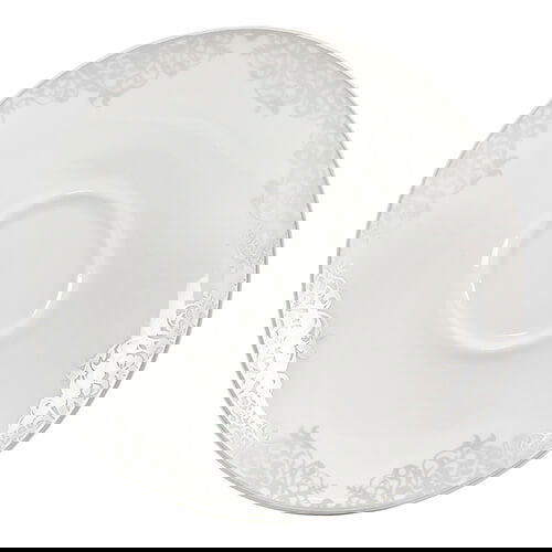 Denby Monsoon Filigree Silver Tea / Coffee Saucer