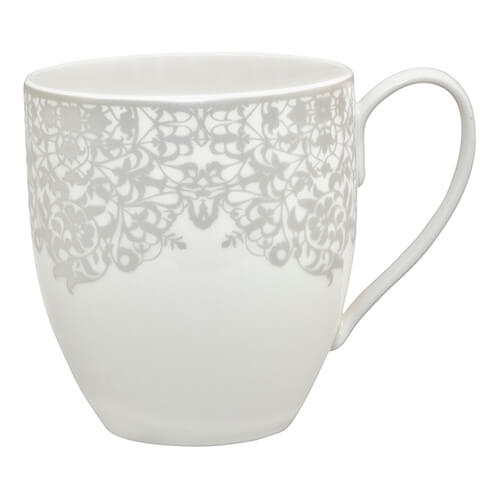 Denby Monsoon Filigree Silver Large Mug