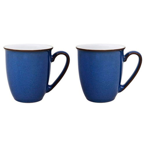 Denby Imperial Blue 2 Piece Coffee Beaker / Mug Set