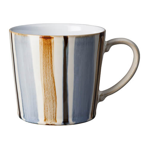 Denby Brown Stripe Painted Large Mug