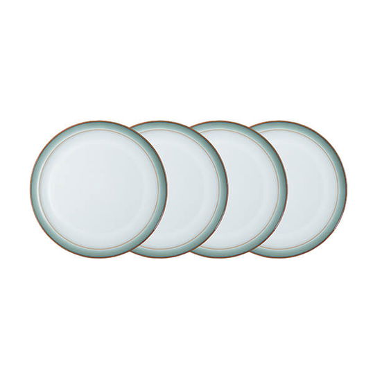 Denby Regency Green 4 Piece Medium Plate Set