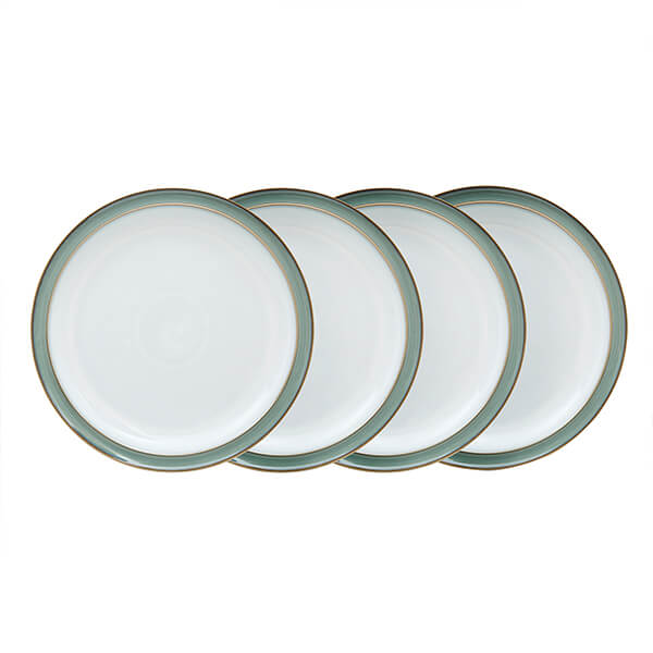 Denby Regency Green 4 Piece Dinner Plate Set