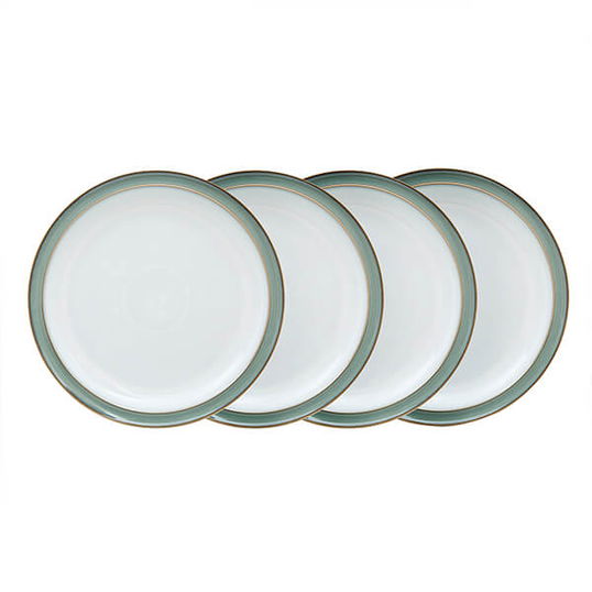 Denby Regency Green 4 Piece Dinner Plate Set
