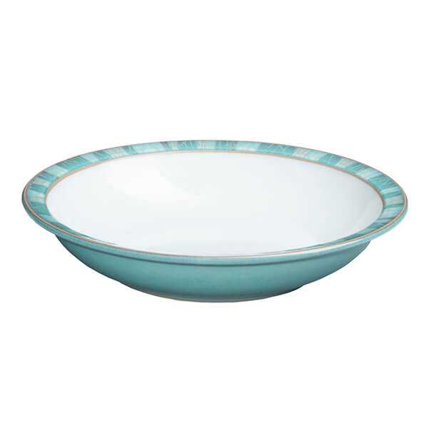Denby Azure Coast Shallow Rimmed Bowl