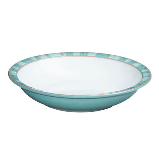 Denby Azure Coast Shallow Rimmed Bowl