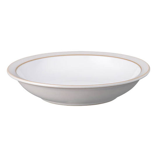 Denby Natural Canvas Shallow Rimmed Bowl