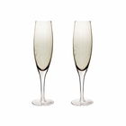 Denby Monsoon Lucille Gold Set Of 2 Champagne Flutes