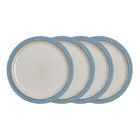 Denby Elements Blue Set Of 4 Dinner Plates