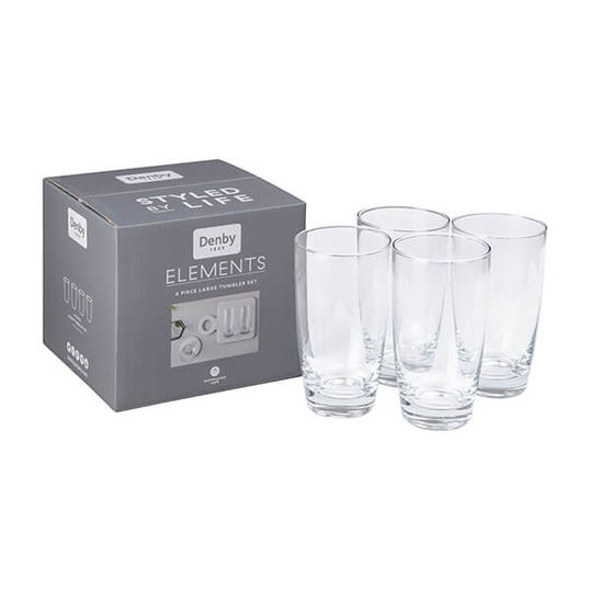 Denby Elements Set Of 4 Large Tumblers