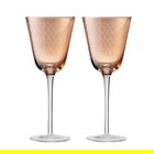 Denby Monsoon Mandala Set Of 2 Wine Glasses