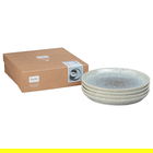 Denby Halo Speckle 4 Piece Coupe Dinner Plate Set
