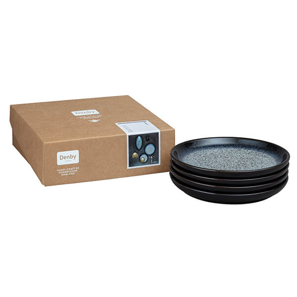 Denby Halo 4 Piece Alt Medium Coupe Plate Set