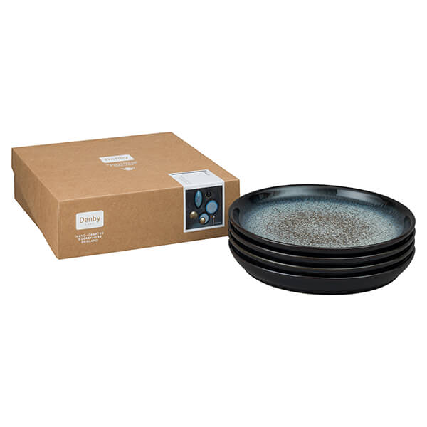 Denby Halo 4 Piece Alt Coupe Dinner Plate Set