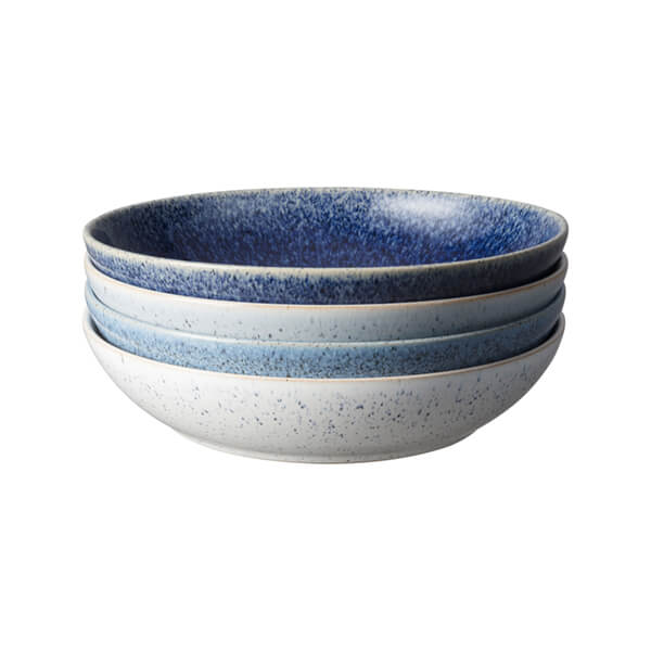 Denby Studio Blue 4 Piece Pasta Bowl Set