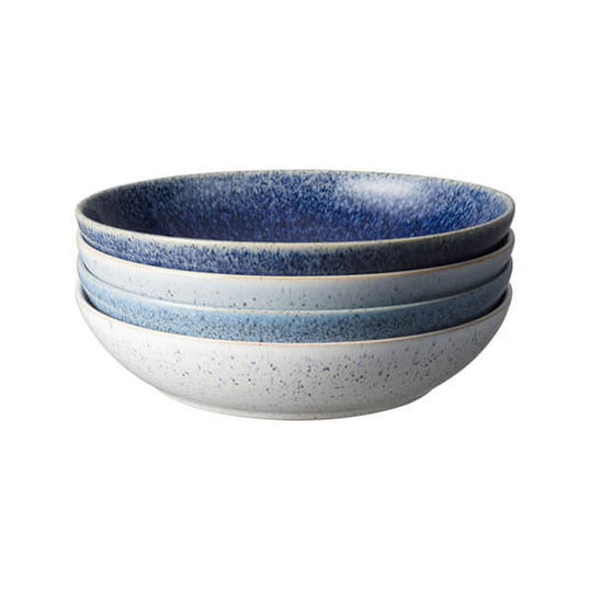 Denby Studio Blue 4 Piece Pasta Bowl Set