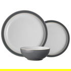 Denby Elements Fossil Grey 12 Piece Tableware Set